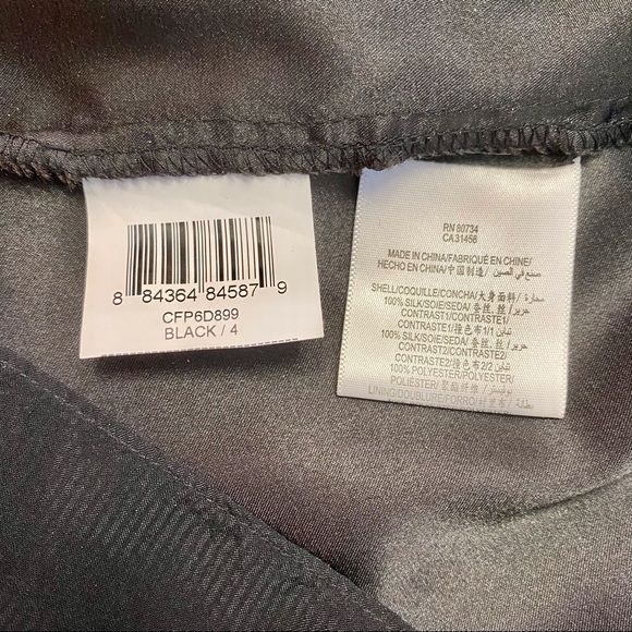 BCBG Black Silk Sweetheart Strapless Mini Cocktail Party Dress Women’s 4/Small - Picture 7 of 7